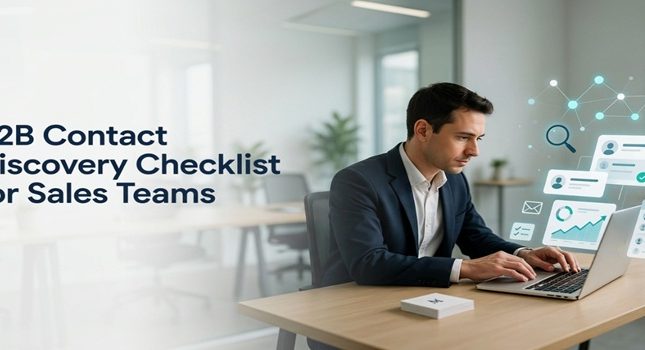 B2B Contact Discovery Checklist for Sales Teams